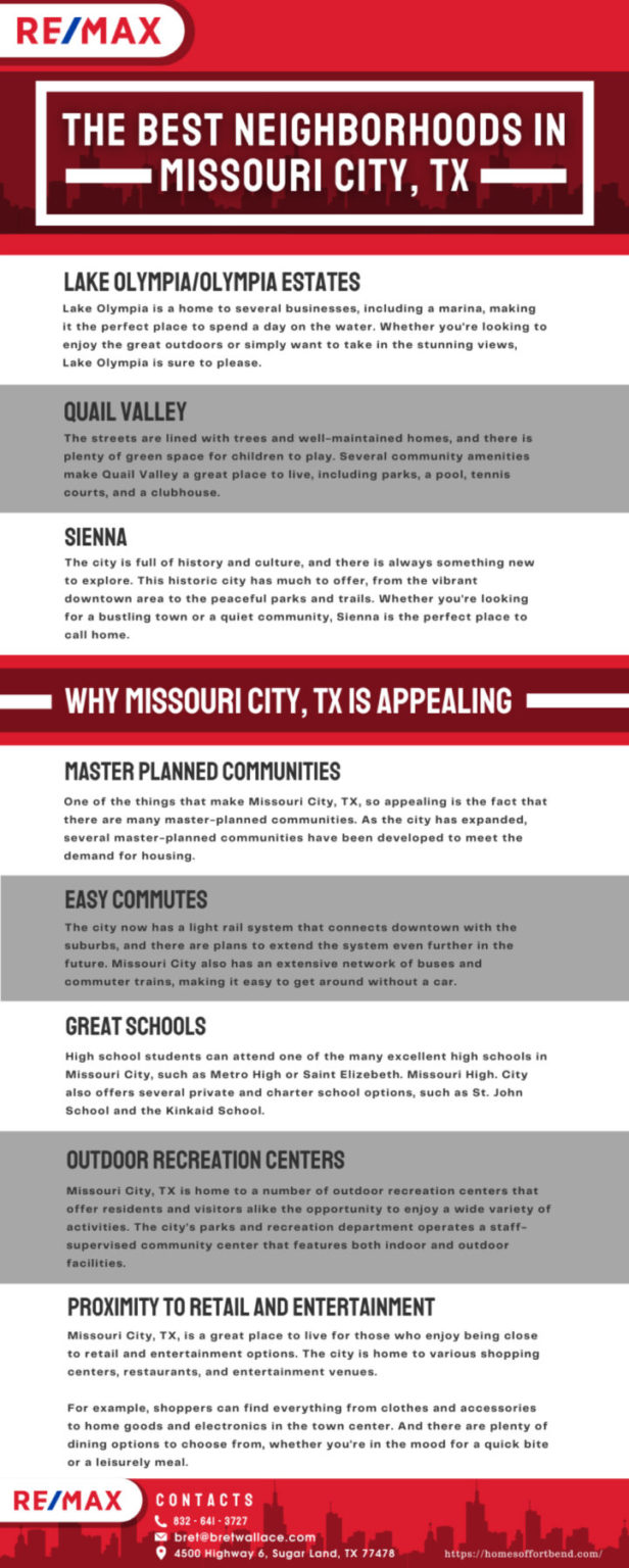 The Best Neighborhoods in Missouri City, TX Bret Wallace Realtor